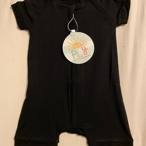 Little Sleepies Black Shorty 3-6 NWT